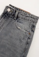 شلوار جین نیم بگ رگولارکد1005006