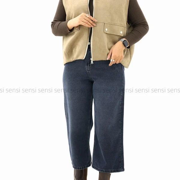 شلوار جین نیم بگ کد1005009