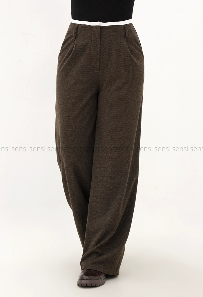 شلوار فوتر لامر کمر سفیدکد1004947