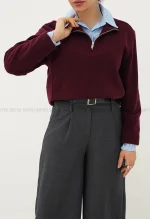 شومیز راه راه ابی کد1004481