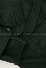 پالتو فوتر 2دکمه یقه ایستاده آستر دار@ کد1004814