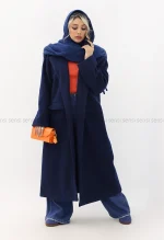 پالتو فوتر موهری4دکمه آستر دار کد1005033