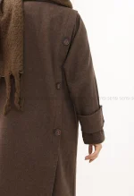 پالتو فوتر پشت دکمه آستر دار کد1005030