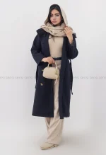 پالتو فوتر یقه ایستاده آستر دار کد1004971