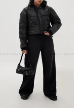 کاپشن کلاه دار پشم شیشه کد1004773