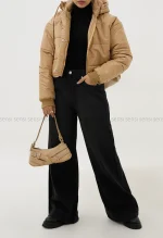 کاپشن کلاه دار پشم شیشه کد1004773