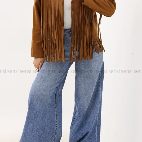 کت جیر آستر دار سرخپوستی کد1005024