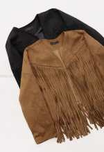 کت جیر آستر دار سرخپوستی کد1005024