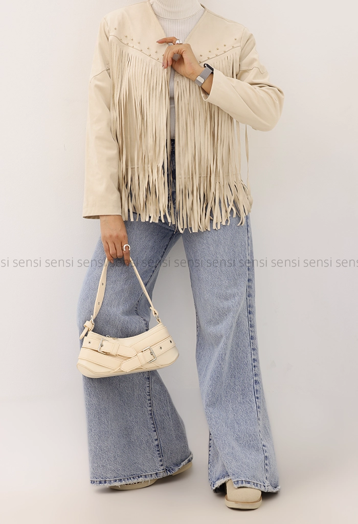 کت جیر آستر دار سرخپوستی کد1005024