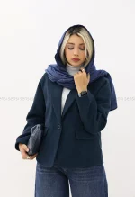 کت فوتر باکسی تک دکمه آستر دارکد1004802