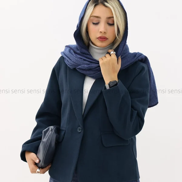 کت فوتر باکسی تک دکمه آستر دارکد1004802