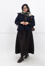 کراپ کت موهری آستر دار کد1004967