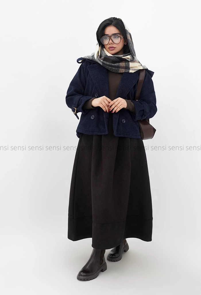 کراپ کت موهری آستر دار کد1004967