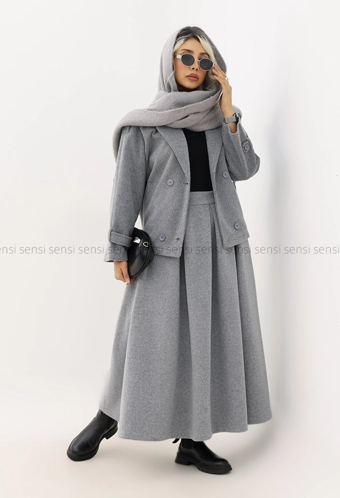 کراپ کت موهری آستر دار کد1005034